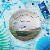 Gefeliciteerd pensioen volgende avontuur papieren bordje (Feest)