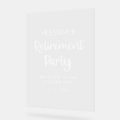 Gefeliciteerd Pensioenfeest Welkom Acryl Teken Acryl Bord (Hoek)