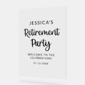 Gefeliciteerd Pensioenfeest Welkom Acryl Teken Bord (Hoek)