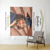 Gefeliciteerd Persoonlijke foto Afgestudeerde Afst Wandkleed (In Situ (horizontaal))