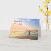 Gefeliciteerd Persoonlijke Trouwkaart Kaart (Gele Bloem)