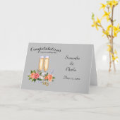 Gefeliciteerd Persoonlijke Trouwkaart Kaart (Gele Bloem)