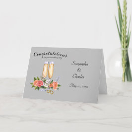 Gefeliciteerd Persoonlijke Trouwkaart Kaart