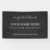 Gefeliciteerd: Physician Assistant PA Afstuderen Spandoek (Horizontaal)