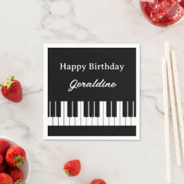 Gefeliciteerd Pianist Persoonlijk Servet