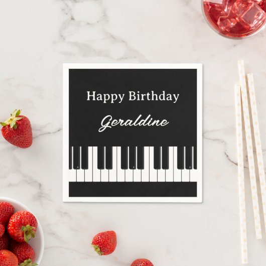 Gefeliciteerd Pianist Persoonlijk Servet (Insitu)