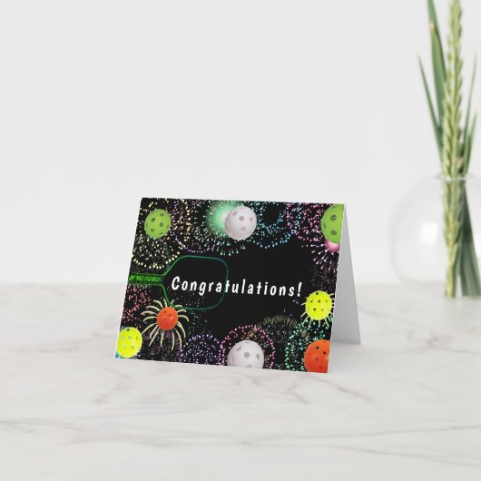 Gefeliciteerd Pickleball Player! Bedankkaart (Voorkant)