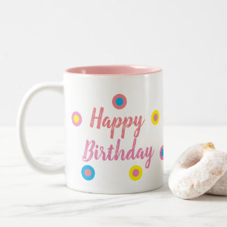 Gefeliciteerd Pink Tweekleurige Koffiemok