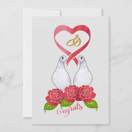 Gefeliciteerd plat kaart (Voorkant)