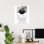 Gefeliciteerd Politieagent Pensioen Partij Politie Poster (Thuiskantoor)