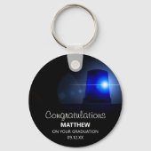 Gefeliciteerd politieagent sleutelhanger (Voorkant)