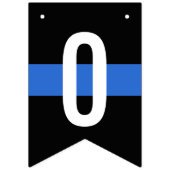 Gefeliciteerd politieagent wetshandhaving vlaggetjes (Derde vlag)