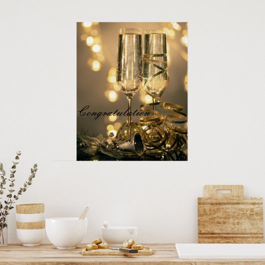 Gefeliciteerd Poster (Keuken)