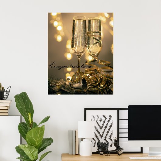 Gefeliciteerd Poster (Thuiskantoor)