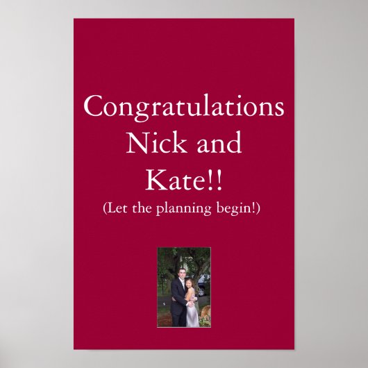 Gefeliciteerd Poster (Voorkant)