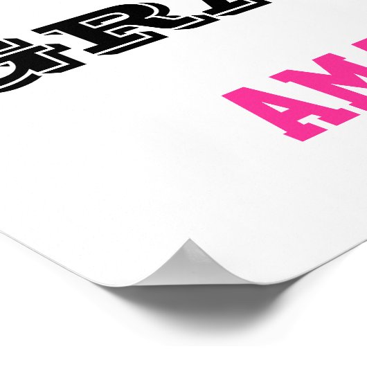 Gefeliciteerd Poster banner roze (Hoek)