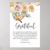 Gefeliciteerd Poster Gelukkig Thanksgiving (Voorkant)