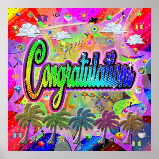 Gefeliciteerd Poster ~ Vista Express (Voorkant)