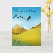 Gefeliciteerd predikant kaart (Gele Bloem)