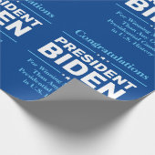Gefeliciteerd President Biden Meest gestemd Kandid Cadeaupapier (Hoek)