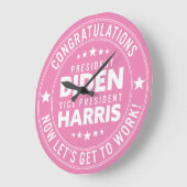 Gefeliciteerd President Biden, VP Harris! Aangepas Grote Klok (Hoek)