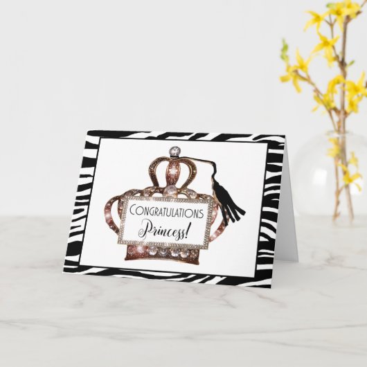 Gefeliciteerd, prinses.. we zijn naar je toe gegaa kaart (Gele Bloem)