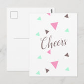 Gefeliciteerd Proost Afgestudeerd Confetti Ansicht Briefkaart (Voorkant / Achterkant)
