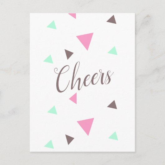 Gefeliciteerd Proost Afgestudeerd Confetti Ansicht Briefkaart (Voorkant)