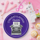 Gefeliciteerd Publicatie gepersonaliseerd Papieren Bordje (Feest)