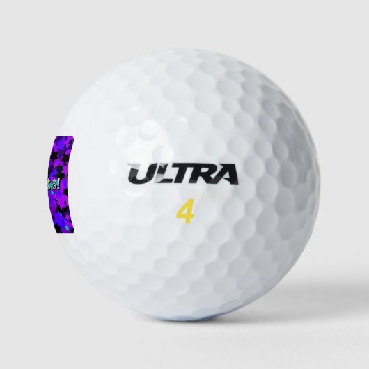 Gefeliciteerd! Punk sterren Golfballen (Logo)