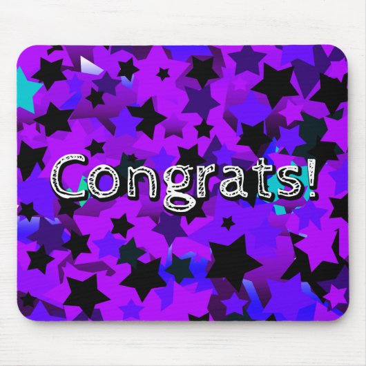 Gefeliciteerd! Punk sterren Muismat (Voorkant)