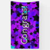 Gefeliciteerd! Punk sterren Spandoek (Verticaal)