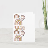 Gefeliciteerd Rainbows Neutral Colors Greeting Kaart (Voorkant)