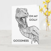 Gefeliciteerd, Raptor Kaart (Gele Bloem)