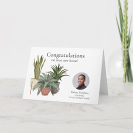 Gefeliciteerd Real Estate Photo Business Note Kaart