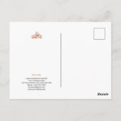 Gefeliciteerd Realtor gepersonaliseerde roze bloem Briefkaart (Achterkant)