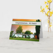 Gefeliciteerd Realtor, Mortgage Co. Kaart (Gele Bloem)