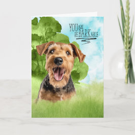 Gefeliciteerd reBARKable Airedale Terrier Dog Kaart
