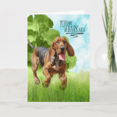 Gefeliciteerd reBARKable Bloodhound Hond Kaart (Voorkant)