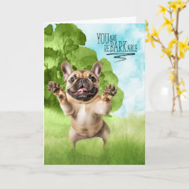 Gefeliciteerd reBARKable bruine Franse Bulldog Kaart