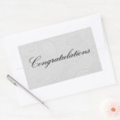 Gefeliciteerd Rechthoekige Sticker (Envelop)