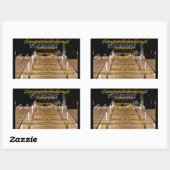 Gefeliciteerd_ Rechthoekige Sticker (Vel)