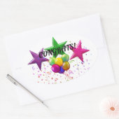 Gefeliciteerd, rechthoekige Sticker (Envelop)