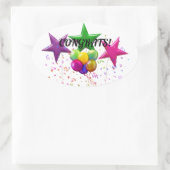 Gefeliciteerd, rechthoekige Sticker (Tas)