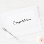 Gefeliciteerd Rechthoekige Sticker (Envelop)