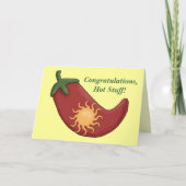 Gefeliciteerd Red Chili Pepper Kaart - Western (Voorkant)