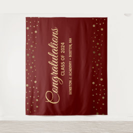 Gefeliciteerd Red gold Class van 2024 met jullie a Wandkleed