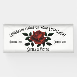 Gefeliciteerd, Red Rose Verloving Spandoek