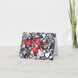 Gefeliciteerd Red Seeds Unique Blank Wenskaart Bedankkaart