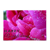 "Gefeliciteerd" Regendruppel Roze Pioen Kaart